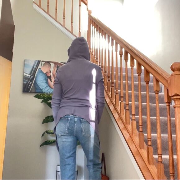 Splendid Waffle Knit Wrap Open Cardigan M - Picture 4 of 14